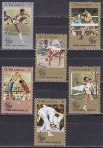 1976 Cuba 2180-2185 1976 Olympic Games in Montreal