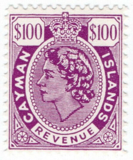 (I.B) Cayman Islands Revenue : Duty Stamp $100