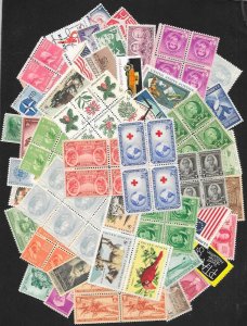 UNITED STATES Postage Lot Face Value=$87+