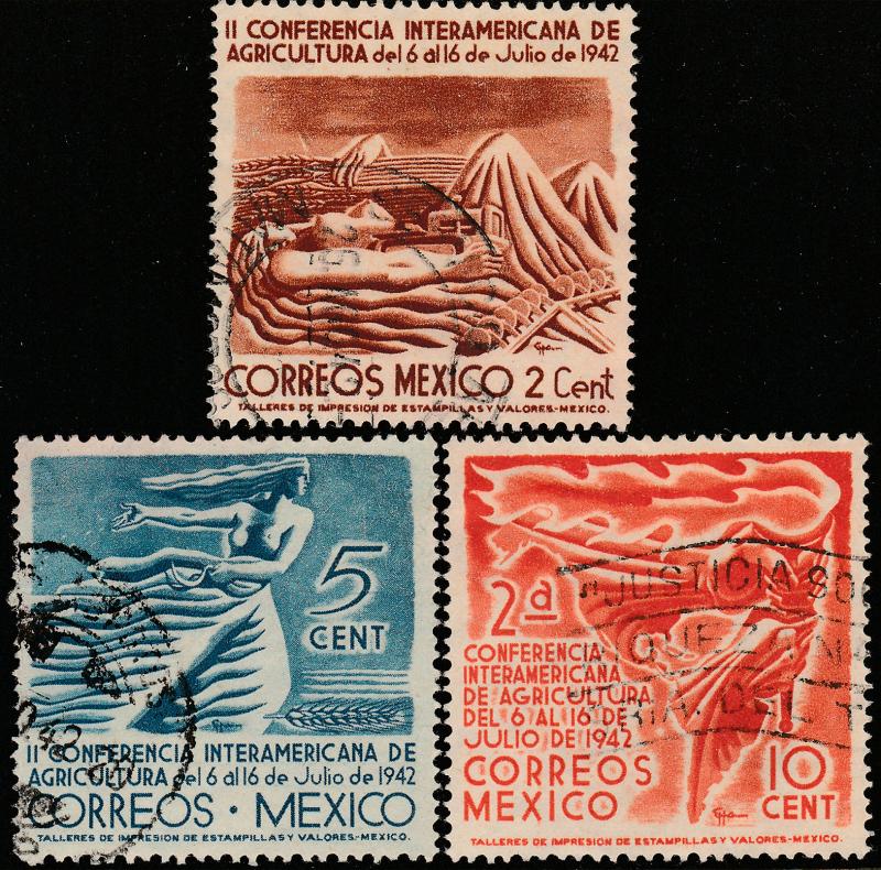 MEXICO 777-779 Agricultural Conference. Used. (160)