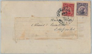 77658 - USA: Philippines - POSTAL HISTORY - COVER from CORREGIDOR to BRAZIL 1914-