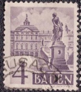 Germany -French Occupation Baden 1949 -  5n29 Used