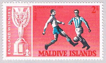 Maldive Islands 207 MNH Soccer 1967 (BP37714)