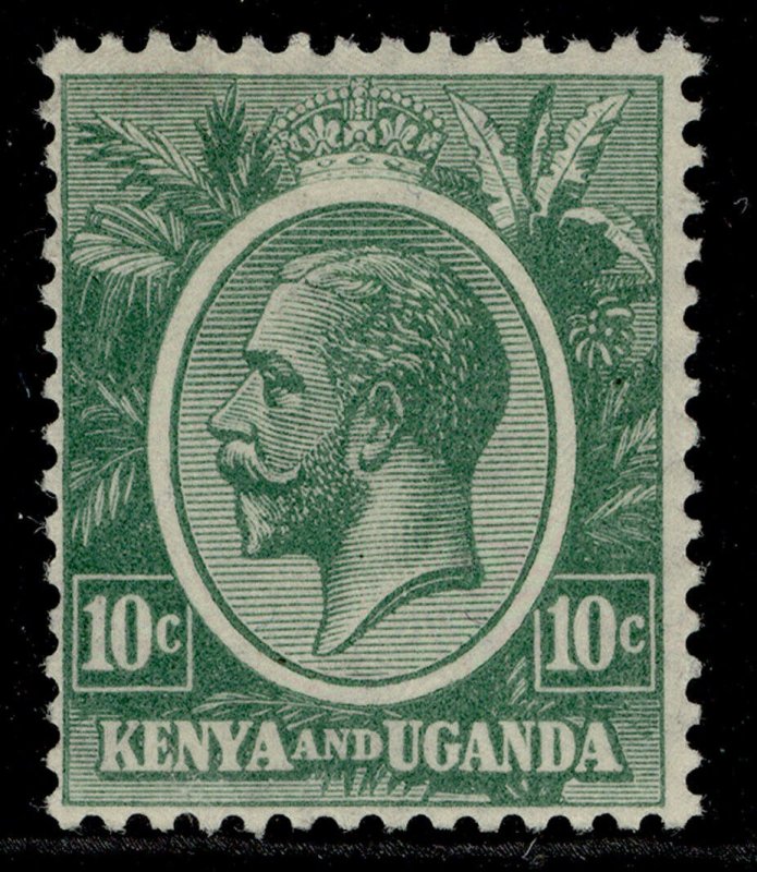 KENYA and UGANDA GV SG79, 10c green, LH MINT.