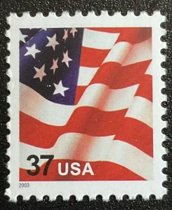 US #3629f MNH Single Flag “Long May It Wave” SCV $.90 L42