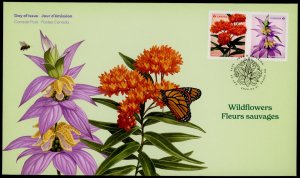 Canada 3416-7 on FDC - Wildflowers