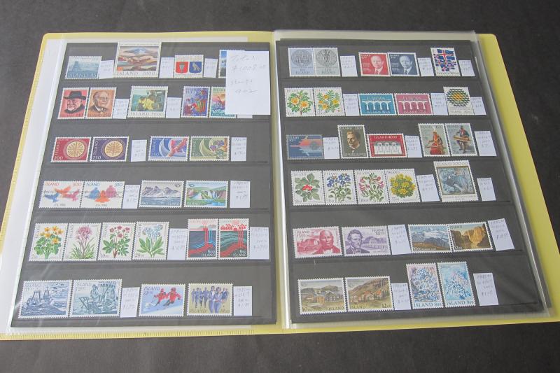 Iceland 1958-200 Fresh MNH collection Cat.$1,008 (Offer)