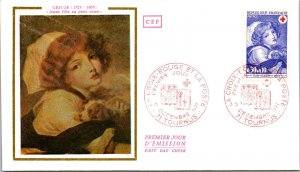 FDC France 1971 - Greuze (1725-1805) - Tournus - F37407