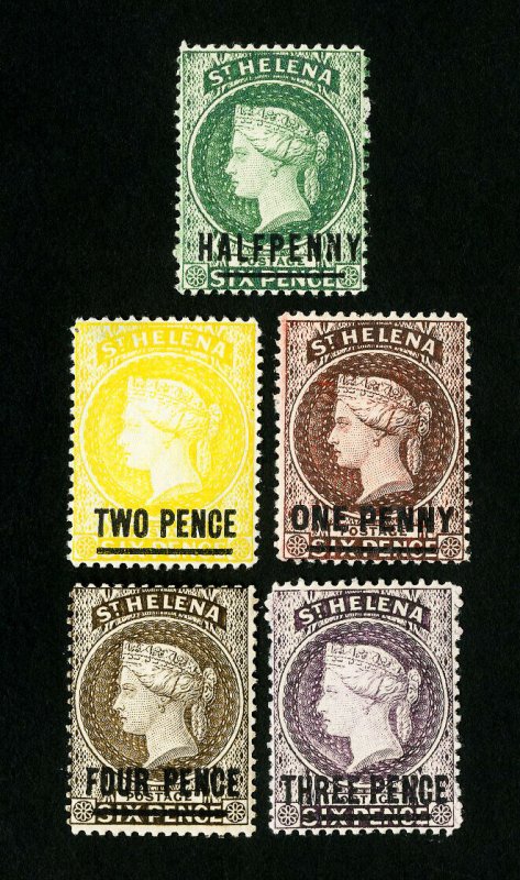 St. Helena Stamps # 34-8 VF OG LH Scott Value $59.00