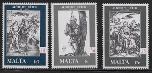 Malta Scott #'s 544 - 546 MNH