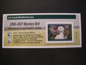 RW73A, $15 Ross' Goose, MNH SA Single, Beautiful Stamp