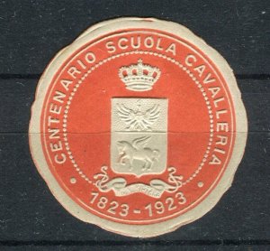 ITALY; 1923 early CENTENARIO SCUOLA CAVALLERIA Special Stamp