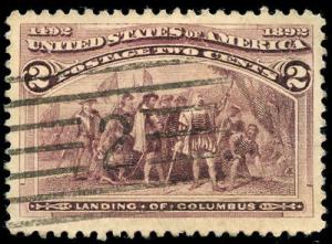 momen: US Stamps #231 Used XF Jumbo