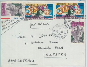 81082 - MADAGASCAR - POSTAL HISTORY -  Airmail COVER to GB   1958 -  BIRDS