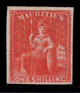 MOMEN: MAURITIUS SG # 34 1859-61 IMPERF MINT OG H £3,250 LOT #68803*