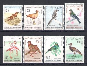 1965-66 Tunisia - Tunisian Republic - Yvert no. 26-33 - Air Mail - Uccelli - 8 v