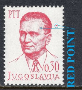 066 - YUGOSLAVIA 1966 - TITO - ERROR - Red Points - MNH