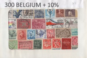 A Nice Selection Of 300 Mixed Condition Stamps From Belgium.    #02 BELG300c