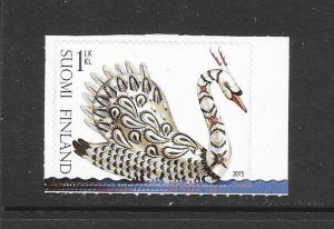 BIRDS - FINLAND #1490 GOLDEN SWAN  MNH