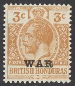 British Honduras Sc# MR3 MH (a) 1917 3c War Tax Overprints