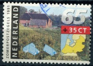 Netherlands Sc#B657 Used, 65c+35c multi, Summer stamps 1991 (1991)