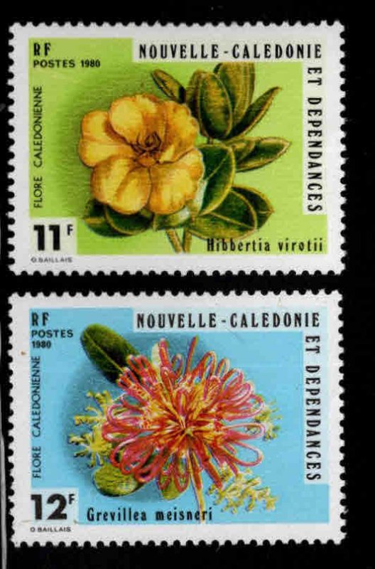 New Caledonia (NCE) Scott 453-454 MNH** Flower stamp set