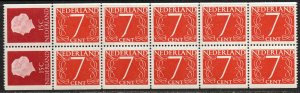 Netherlands Sc #346b Mint Hinged booklet pane