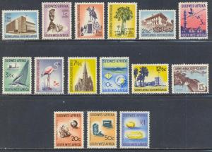 South West Africa Scott #'s 266 - 280 MNH / MH