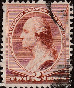# 210 Red Brown Used George Washington