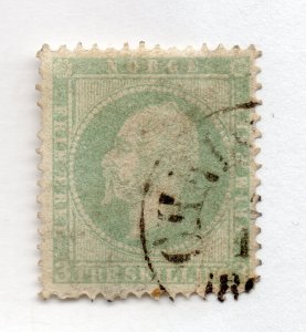 Norway - Sc# 3 var/ Facit 3b grey / no lilac  -    Lot 0923309