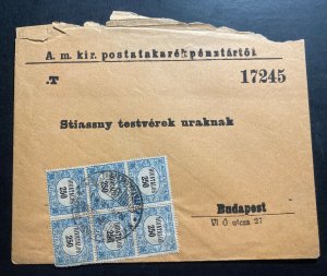 1922 Hungary Commercial Pre Address Envelope Cover To Budapest