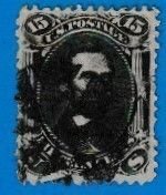 US SCOTT#77 1866 15c ABRAHAM LINCOLN - USED - FILLER