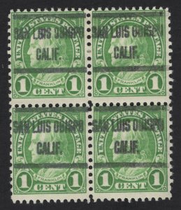 United States USED Scott Number 552 BLOCK OF 4 PRE-CAN  F-VF w/OG  - BARNEYS