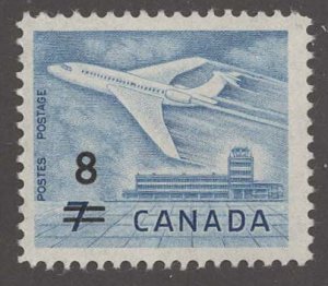 Canada # 430   Airplane - 8c surcharge   (1) Mint NH