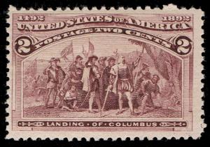 EXCEPTIONAL SCOTT #231 MINT PRISTINE OG NH SCV $35  - PRICED TO SELL