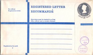 Isle of Man, Worldwide Postal Stationary, Registered