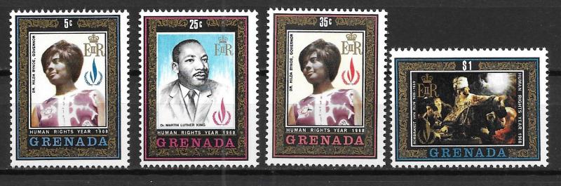 Grenada 320-3 1969 Human Rights set NH