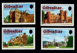 Gibraltar - #365 - 368 25th Anniversary Coronation of  QEII set/4 - MNH