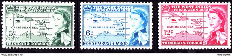 TRINIDAD & TOBAGO 1958 QEII 6c Inauguration of British Caribbean Federation S...