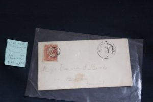 US 94 on cover N. Bangor NY to Starksboro PA (#2853)