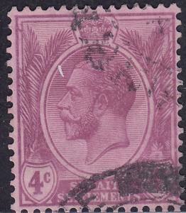 Straights Settlement 184 USED 1925 King George V