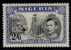 NIGERIA GVI SG58ab, 2s 6d black & deep blue, M MINT. Cat £55. PERF 13½
