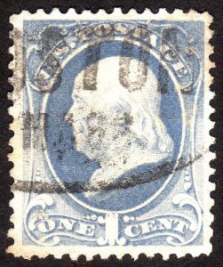 1881, US 1c, Franklin, Used, Sc 206