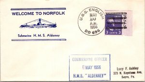 USS English - 5.20.1956 - Submarine HMS Alderney - F50952