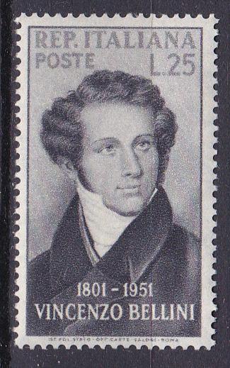 ITALY  597 MNH 1952 Vincenzo Bellini, Composer