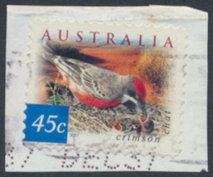 Australia  SC# 1994  SG 2132  Used SA perf 11½   Birds 2001 see details scan    