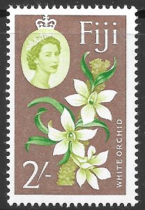 Fiji Scott 184 MNH 2/- White Orchid issue of 1962, Flower