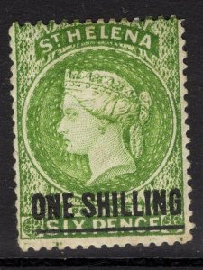 ST.HELENA SG45 1894 1/= YELLOW-GREEN MTD MINT