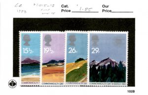 Great Britain, Postage Stamp, #1015-1018 Mint NH, 1983 Landscapes (AB)