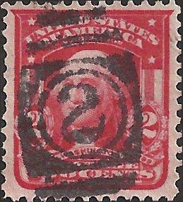 # 319b Used Carmine Rose George Washington Type I